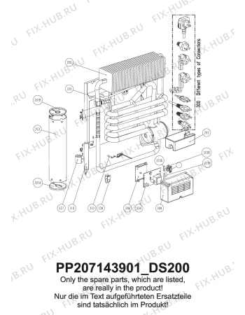 Взрыв-схема холодильника Dometic DS200BI - Схема узла Cooling generator